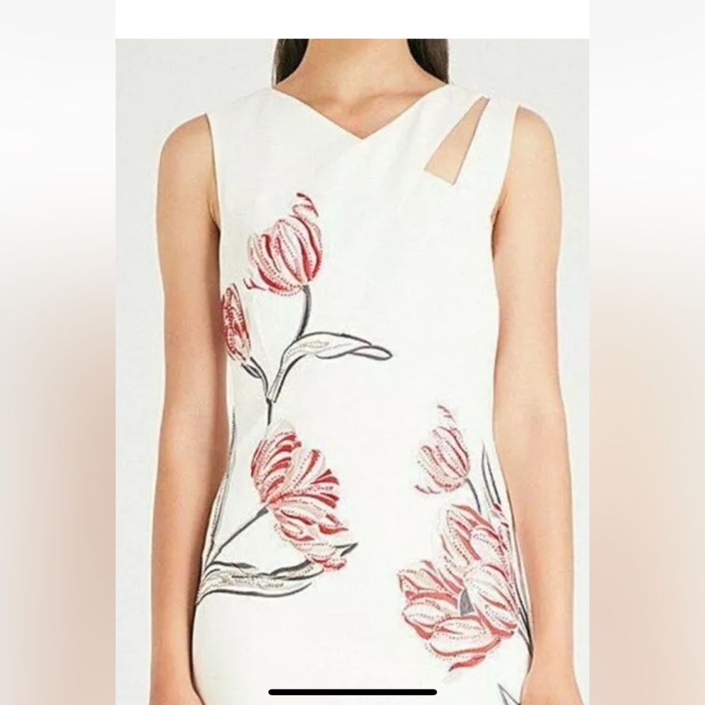 Karen Millen ivory cocktail dress, size 4 - Picture 2 of 14
